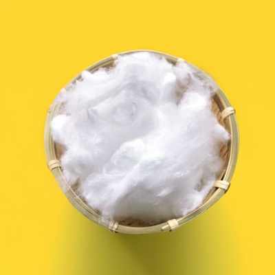 Recycled Hcs Staple Fiber Polyester Recycled Microfiber Fabric Solid Regenerated Polyester Staple Fiber