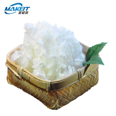 Lightweight 38mm Solid Recycled Non Woven Fabric PET Polyester Staple Fiber